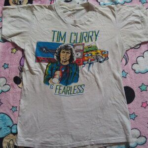 Vintage Rare Tim Curry 1979 Fearless Paradise Garage Single Stitch Promo T-shirt